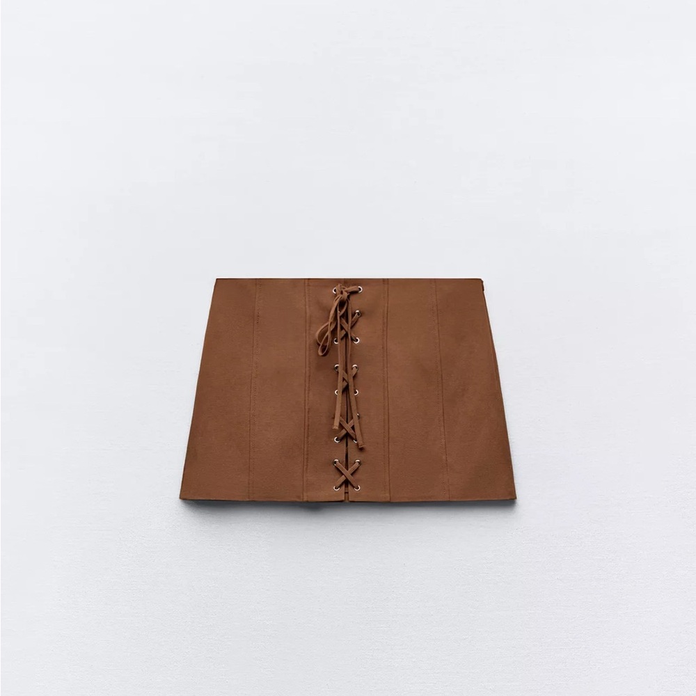 Zara Brown Mini Skirt